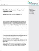 Model Risk: The Challenges of Legacy Code and Best Practices
