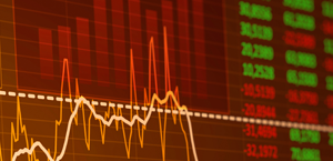 Abstract financial chart