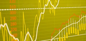 Abstract image of financial charts