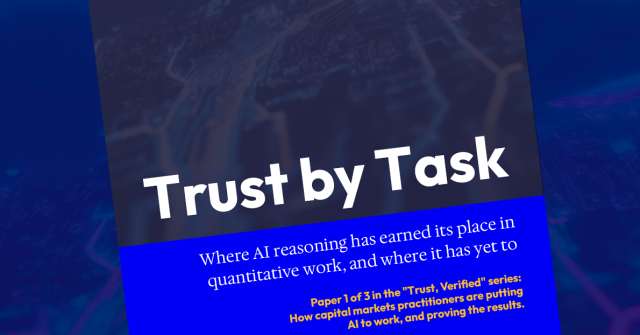 Trust by Task AI White Paper Numerix